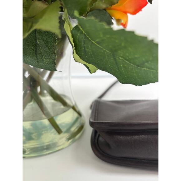 Vtg Old Coach east west brown leather zipper pouch 1979 #142-0321 Made in NYC - Picture 8 of 8